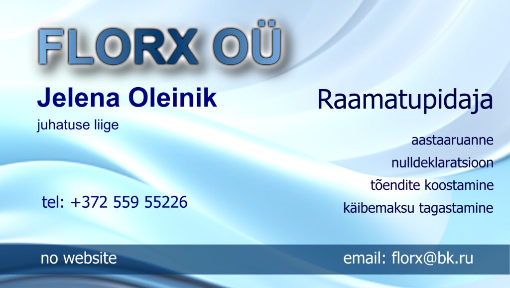 Florx OÜ, raamatupidaja